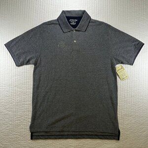 St. John's Bay Active Navy Super Pique Polo Shirt Mens Size M NWT